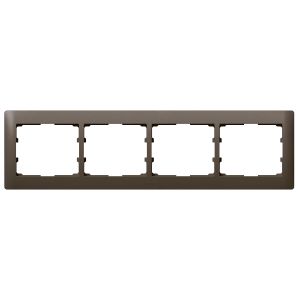 Rahmen 4-fach waagerecht Galea dark bronze 