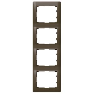 Rahmen 4-fach senkrecht Galea dark bronze 