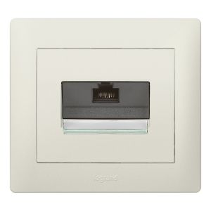 Abdeckung VDI 30°, flach, RJ45, mit Beschriftungsträger Galea perlmutt 