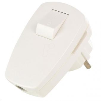 Bachmann SCHUKO-Winkelstecker, abschaltbar, weiß 
