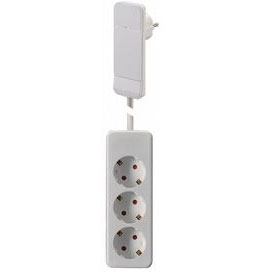 Bachmann SMART PLUG mit 3-fach Tischsteckdosenleiste, weiß 