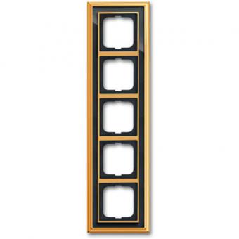 Busch-Jaeger Abdeckrahmen Busch-dynasty®, 5-fach (Messing poliert, anthrazit) 