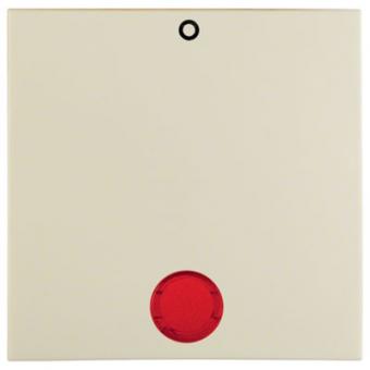 Berker S.1 Wippe mit roter Linse und Aufdruck "0" (weiß, glänzend) 