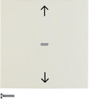 Berker Jalousie-Taste mit Aufdruck Symbol Pfeile (weiß, glänzend) 