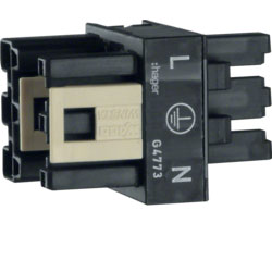 tehalit H-Verteiler 1xStecker 2xBuchse 3-polig Wago Stecksystem 