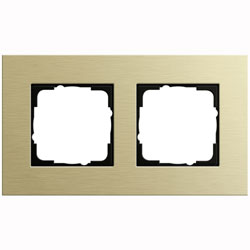 GIRA Abdeckrahmen 2-fach - Esprit (Hellgold Aluminium) 