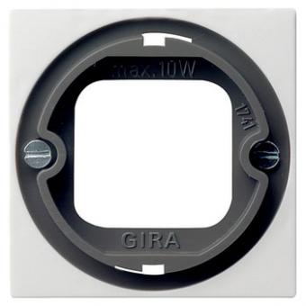 Gira Abdeckung mit Bajonettverschluss für Lichtsignal (reinweiß, glänzend) 
