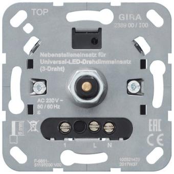 Gira System 3000 Dreh-Nebenstelleneinsatz 3-Draht für LED 