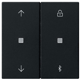 Gira System 3000 Jalousie- und Schaltuhr Bluetooth (schwarz matt) 