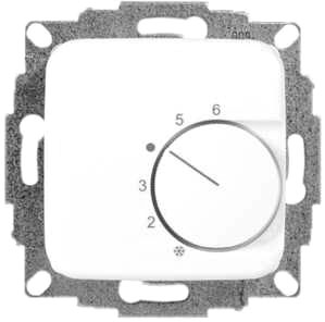 Halmburger RTR-76 - Raumtemperaturregler UP, Öffner, 230V, 10A, 5-30°C, reinweiß glänzend 