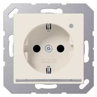 Jung SCHUKO-Steckdose mit LED-Orientierungslicht und Helligkeitssensor (weiß) 