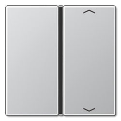 Taste 1fach mit Pfeilsymbolen (Aluminium) 