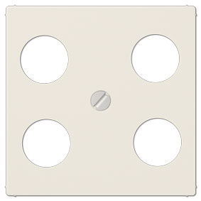 Jung Abdeckung für Antennen-Steckdose, 4-Loch (weiß) 