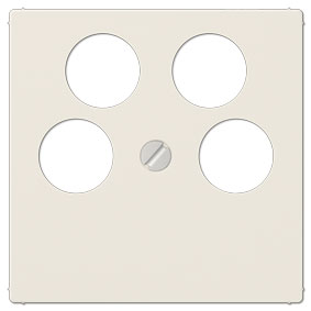 Jung Abdeckung für Antennen-Steckdose, 4-Loch (weiß) 