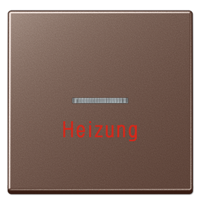 Jung Wippe mit Aufschrift "Heizung" (mokka) 