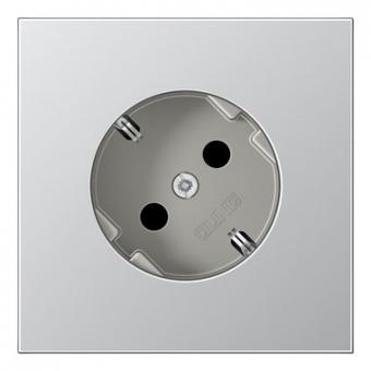 Jung SCHUKO-Steckdose 45° (Aluminium) 