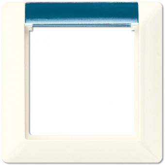 Jung Rahmen AS 500, mit Fenster beleuchtbar, 1-fach (weiß) 