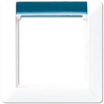 Jung Rahmen AS 500, mit Fenster beleuchtbar, 1-fach (alpinweiß) 