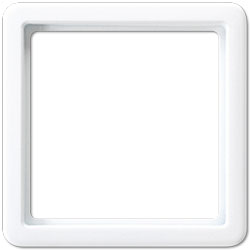 Zwischenrahmen für Geräte 55 x 55 mm (alpinweiß) 