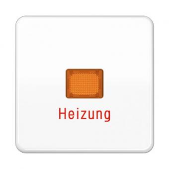 Wippe mit Lichtaustrittsfenster u. Aufschrift "Heizung" (alpinweiß) 