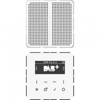 Jung  Smart Radio DAB+, Set Mono (alpinweiß) 
