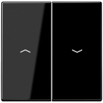 Wippe mit  Symbolen für Jalousie-Schalter (schwarz) 