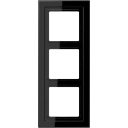 Rahmen LS-design - 3-fach (schwarz) 