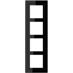 Rahmen LS-design - 4-fach (schwarz) 