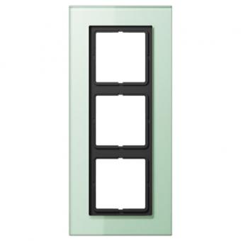 Jung LS Plus Glasrahmen 3-fach, mattweiß 