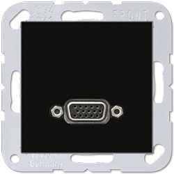 Jung Multimedia-Einsatz VGA (schwarz) 