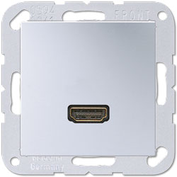 Jung Multimedia-Einsatz HDMI (aluminium) 