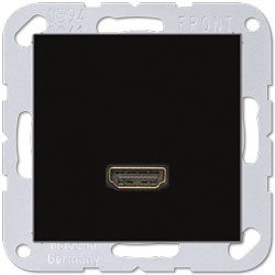 Jung Multimedia-Einsatz HDMI (schwarz) 