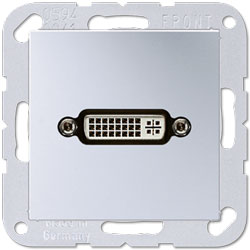 Jung Multimedia-Einsatz DVI (aluminium) 