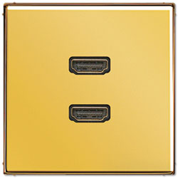 Jung Mutimedia-Einsatz 2 x HDMI (Gold) 