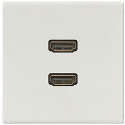 Jung Multimedia-Einsatz 2 x HDMI (lichtgrau) 