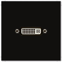 Jung Multimedia-Einsatz DVI (schwarz) 