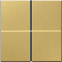 Tastensatz 4fach, komplett (Messing classic) 