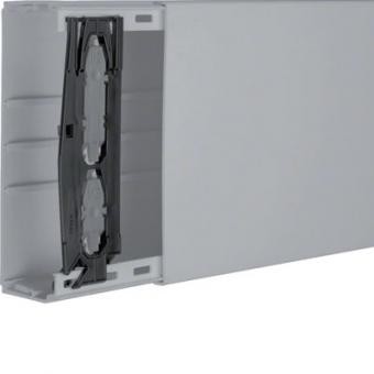 tehalit Leitungsführungskanal aus PVC LF 60x190 mm - Länge 2m, steingrau 