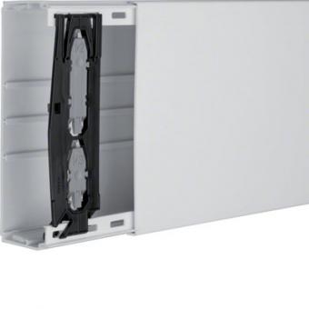 tehalit Leitungsführungskanal aus PVC LF 60x190 mm - Länge 2m, lichtgrau 
