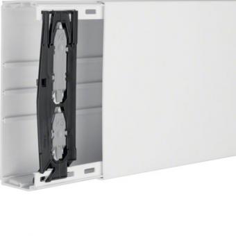tehalit Leitungsführungskanal aus PVC LF 60x190 mm - Länge 2m, verkehrsweiß 