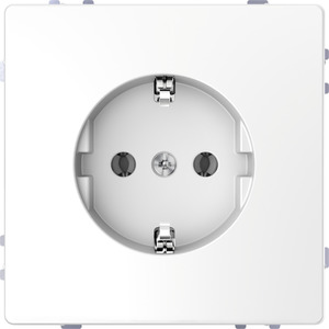 Merten  SCHUKO-Steckdose,  System Design, Lotosweiß 