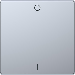Merten  Wippe  mit Kennzeichnung 0/1, System Design, Edelstahl (lackiert) 
