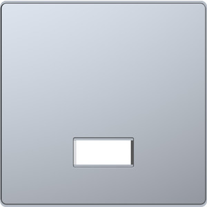 Merten Wippe mit rechteckigem Symbolfenster, System Design, Edelstahl (lackiert) 