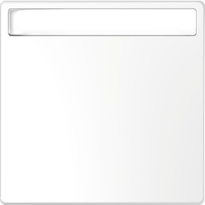 Merten Wippe  mit Schriftfeld, System Design, Lotosweiß 