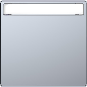 Merten Wippe  mit Schriftfeld, System Design, Edelstahl (lackiert) 