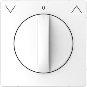Merten  Zentralplatte für Rollladen-Tast-Rastschalter-Einsatz, System Design, Lotosweiß 