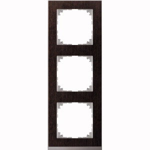 M-Pure Decor-Rahmen 3fach (Wenge/aluminium) 
