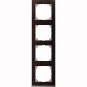 M-Pure Decor-Rahmen 4fach (Wenge/aluminium) 