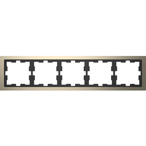 Merten D-Life Rahmen, 5fach, Nickelmetallic 