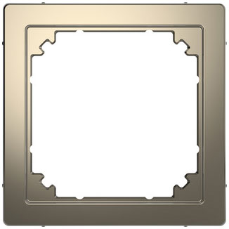 Merten Adapter um System M in System Design zu integrieren, Nickelmetallic 